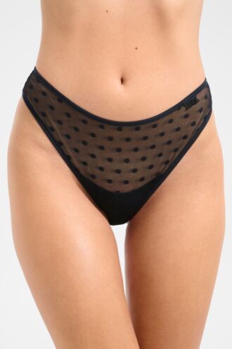 High-Leg String »Retro Dots«