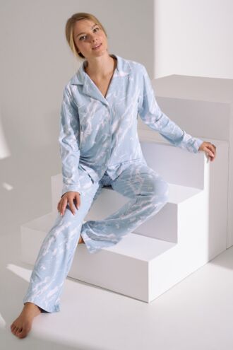 Pyjama mit Schlafshirt und Hose »Naomi«