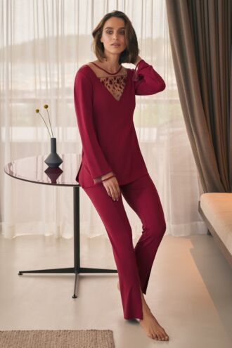 Pyjama mit Schlafshirt und Hose »Gloriosa«