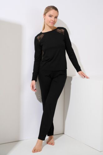 Pyjama mit Schlafshirt und Hose »Evelyn«