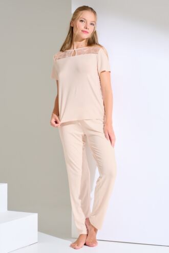 Pyjama mit Schlafshirt und Hose »Patricia«