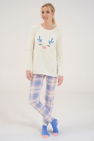 Pyjama mit Schlafshirt und Leggings »Holiday«