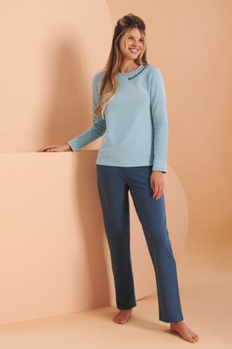 Pyjama mit Schlafshirt und Hose »Delightful« - Loungewear
