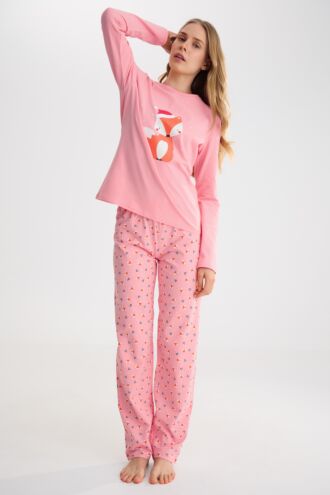 Pyjama mit Schlafshirt und Hose »Foxy«