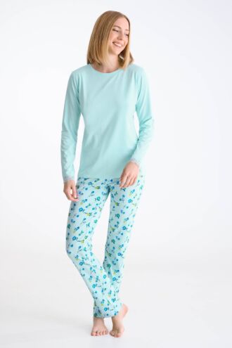 Pyjama mit Schlafshirt und Hose »Bloomy«