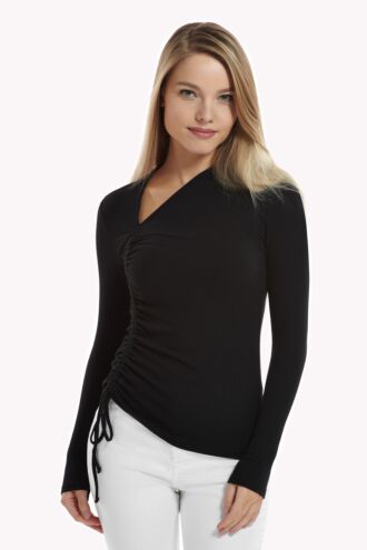 Langarm Asymmetrisches Top »Kenza«